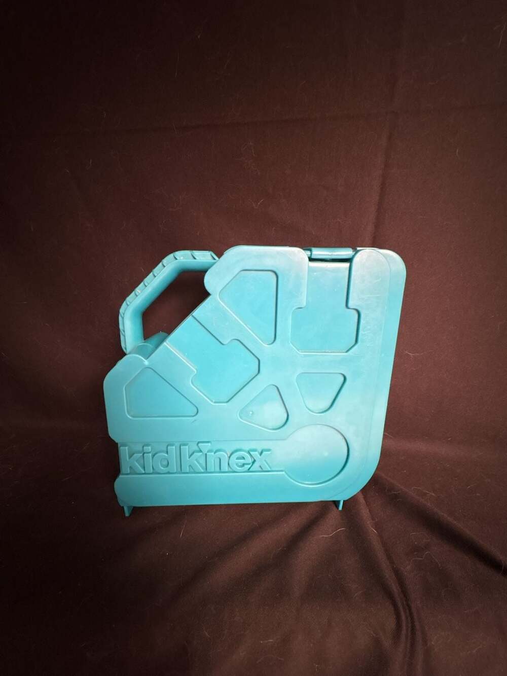 Kid K'NEX Building Toys Blue Green Teal Storage Container Carrying Case